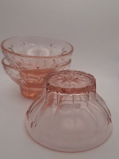 Vintage roze bowlglaasjes - Afbeelding 2