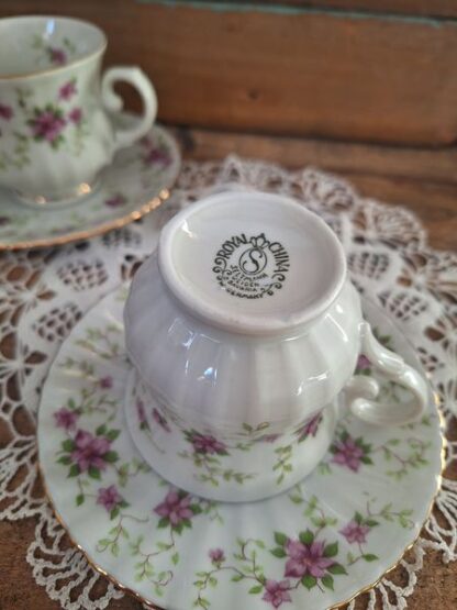 Vintage kop en schotels - Afbeelding 2