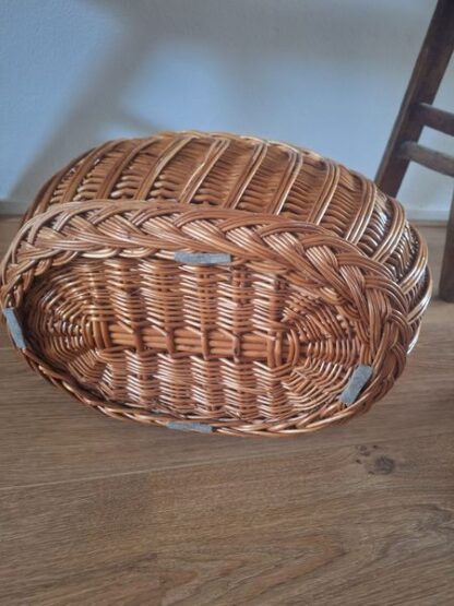 Vintage rotan mand met hengsel - Afbeelding 4