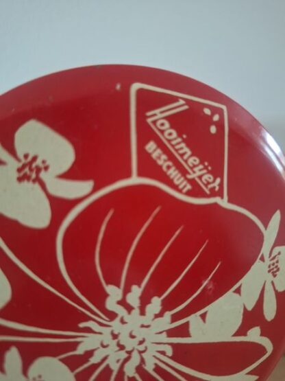 Vintage rode beschuitbus Hooimeijer - Afbeelding 3
