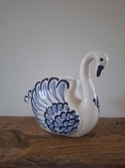 Vintage vaasje vorm zwaan Delfts Blauw - Afbeelding 3