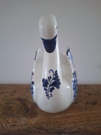 Vintage vaasje vorm zwaan Delfts Blauw - Afbeelding 4