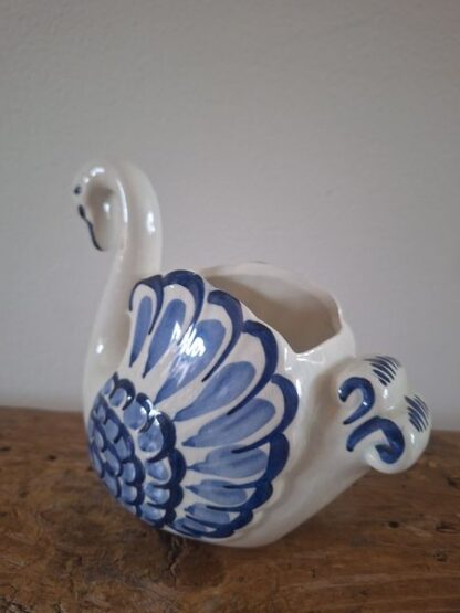 Vintage vaasje vorm zwaan Delfts Blauw - Afbeelding 5