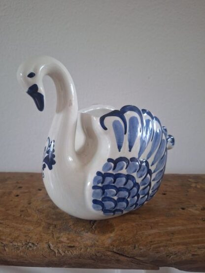 Vintage vaasje vorm zwaan Delfts Blauw - Afbeelding 6