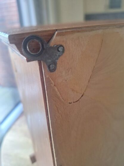 Vintage houten wandkastje - Afbeelding 6
