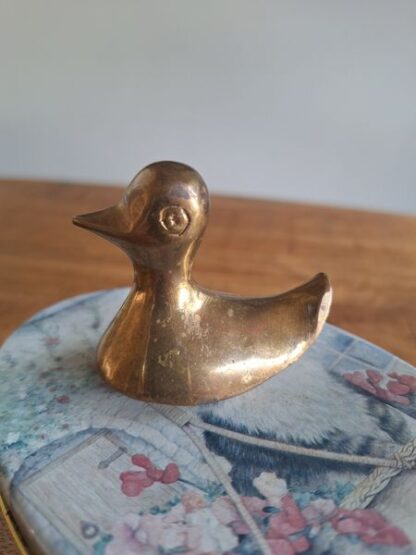 Vintage messing eendje