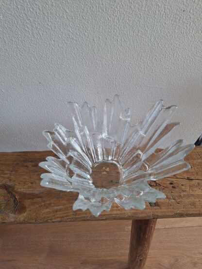 Vintage glazen schaal - Afbeelding 2
