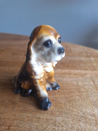 Vintage beeldje bruin hondje - Afbeelding 2