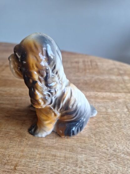 Vintage beeldje bruin hondje - Afbeelding 4