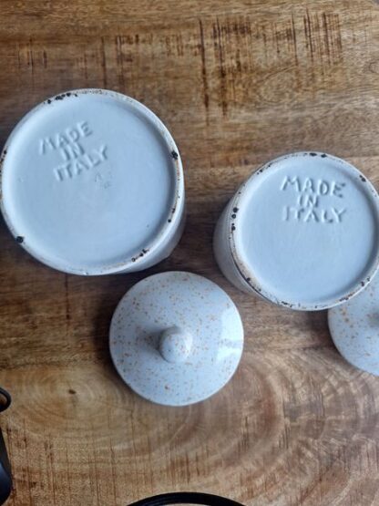 Vintage voorraadpotten peper en zout - Afbeelding 4