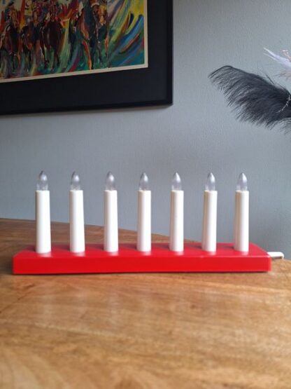 Vintage kerstverlichting raamdecoratie - Afbeelding 2