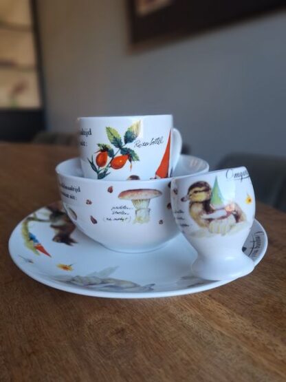 Vintage servies Rien Poortvliet