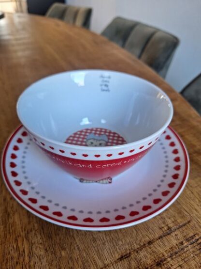 Vintage bord en kom V&D - Afbeelding 5