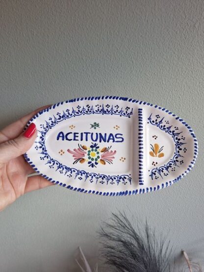 Vintage Spaans schaaltje olijven