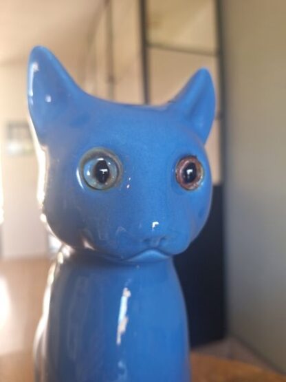 Vintage beeld poes blauw - Afbeelding 4