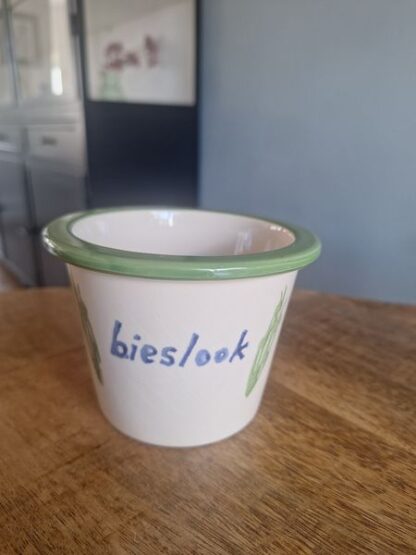 Vintage potje bieslook