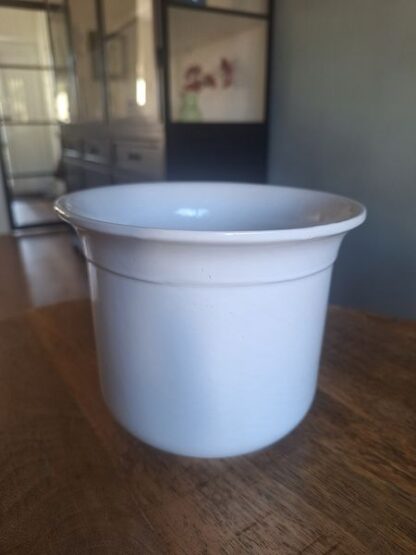 Vintage witte bloempot