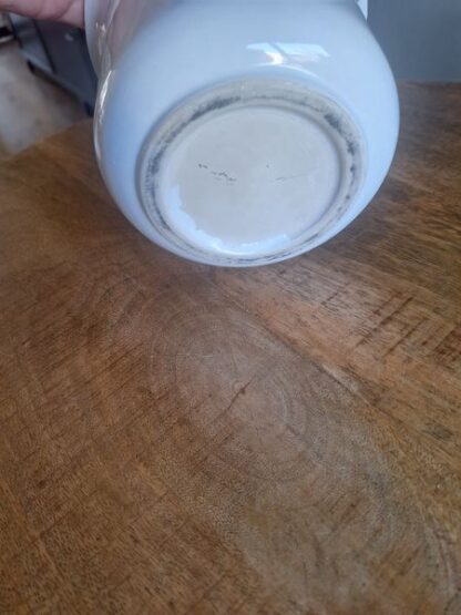 Vintage witte bloempot - Afbeelding 3