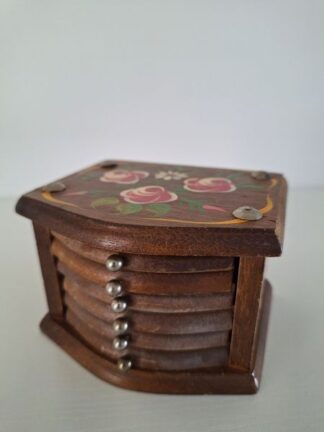 vintage onderzetters hout