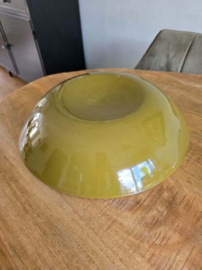 Vintage groene bamboe schaal - Afbeelding 2