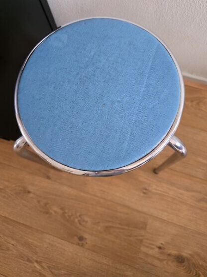 Vintage krukje chroom en mintblauw - Afbeelding 2