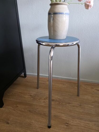 Vintage krukje chroom en mintblauw - Afbeelding 5
