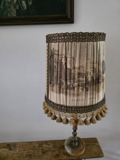 Vintage lamp met marmeren voet - Afbeelding 2