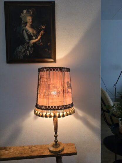 Vintage lamp met marmeren voet