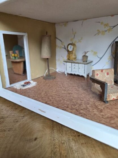 Vintage poppenhuis inclusief meubeltjes en accessoires - Afbeelding 5