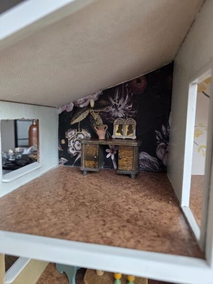 Vintage poppenhuis inclusief meubeltjes en accessoires - Afbeelding 9