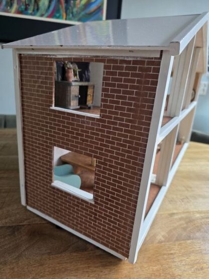 Vintage poppenhuis inclusief meubeltjes en accessoires - Afbeelding 12
