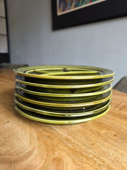 Vintage fondueborden groen - Afbeelding 2