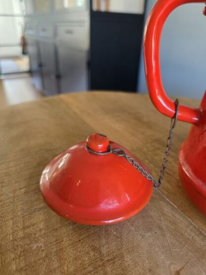Vintage emaille rode ketel - Afbeelding 3