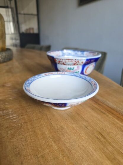 Vintage Japanse kom met deksel Imari - Afbeelding 4