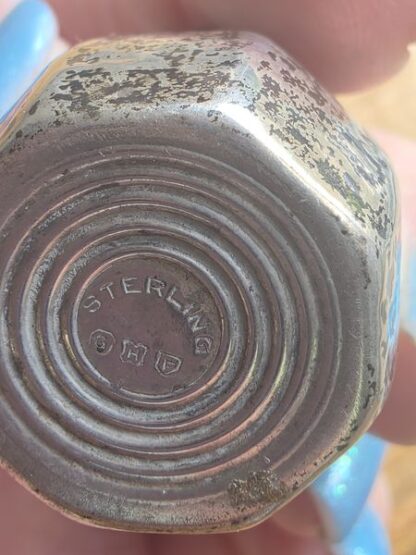 Vintage zilveren peper en zout stelletje Sterling - Afbeelding 4