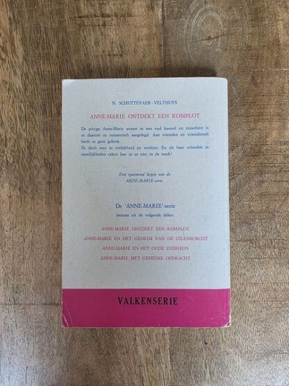 Vintage boek "Anne-Marie ontdekt een komplot" van N. Schuttevaer-Velthuys - Afbeelding 2