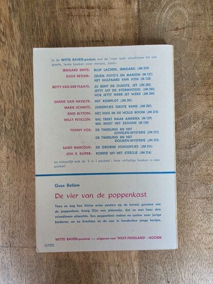 Vintage boek "de vier van de poppenkast" van Guus Betlem - Afbeelding 2