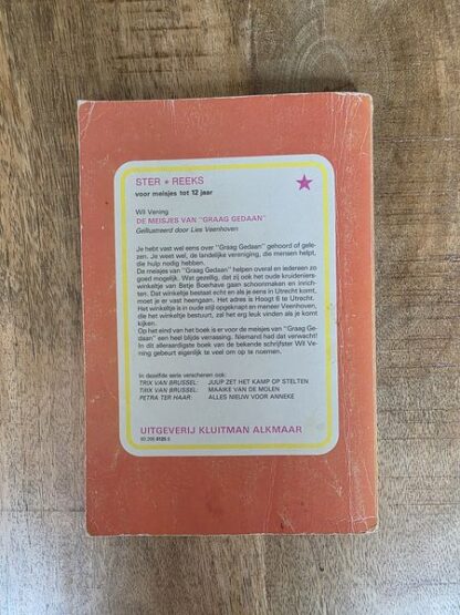 Vintage boek "de meisjes van Graag Gedaan" door Wil Vening - Afbeelding 2