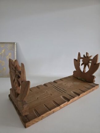 Vintage houten boekensteun