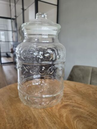 Vintage glazen snoeppot