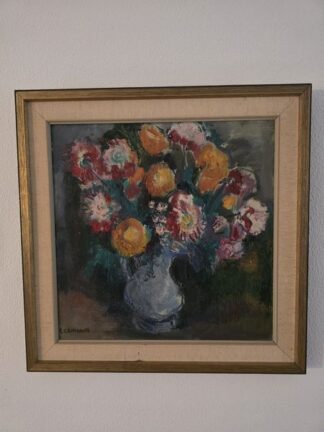 Olieverf schilderij bloemstilleven Hein Leemhuis