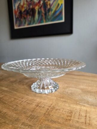 Vintage glazen schaal kristal