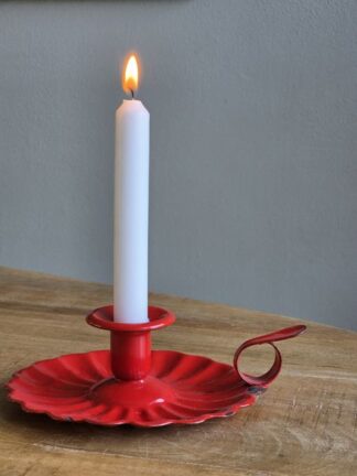 Vintage emaille kandelaar / blaker