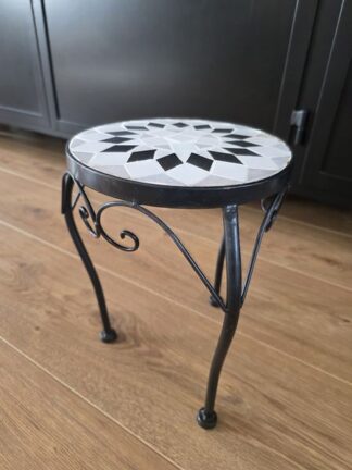 Vintage bijzettafeltje mozaïek