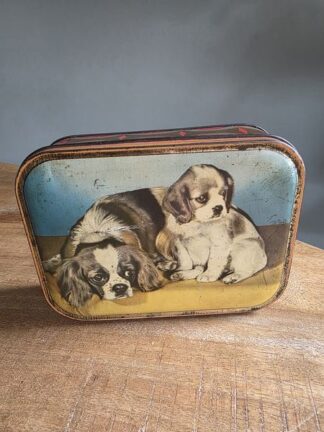 Vintage blikje hond
