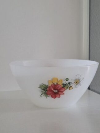 Vintage kom Arcopal France Anemone
