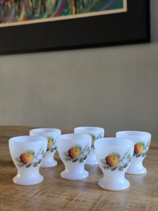 Vintage eierdopjes Acropal Fruits de France